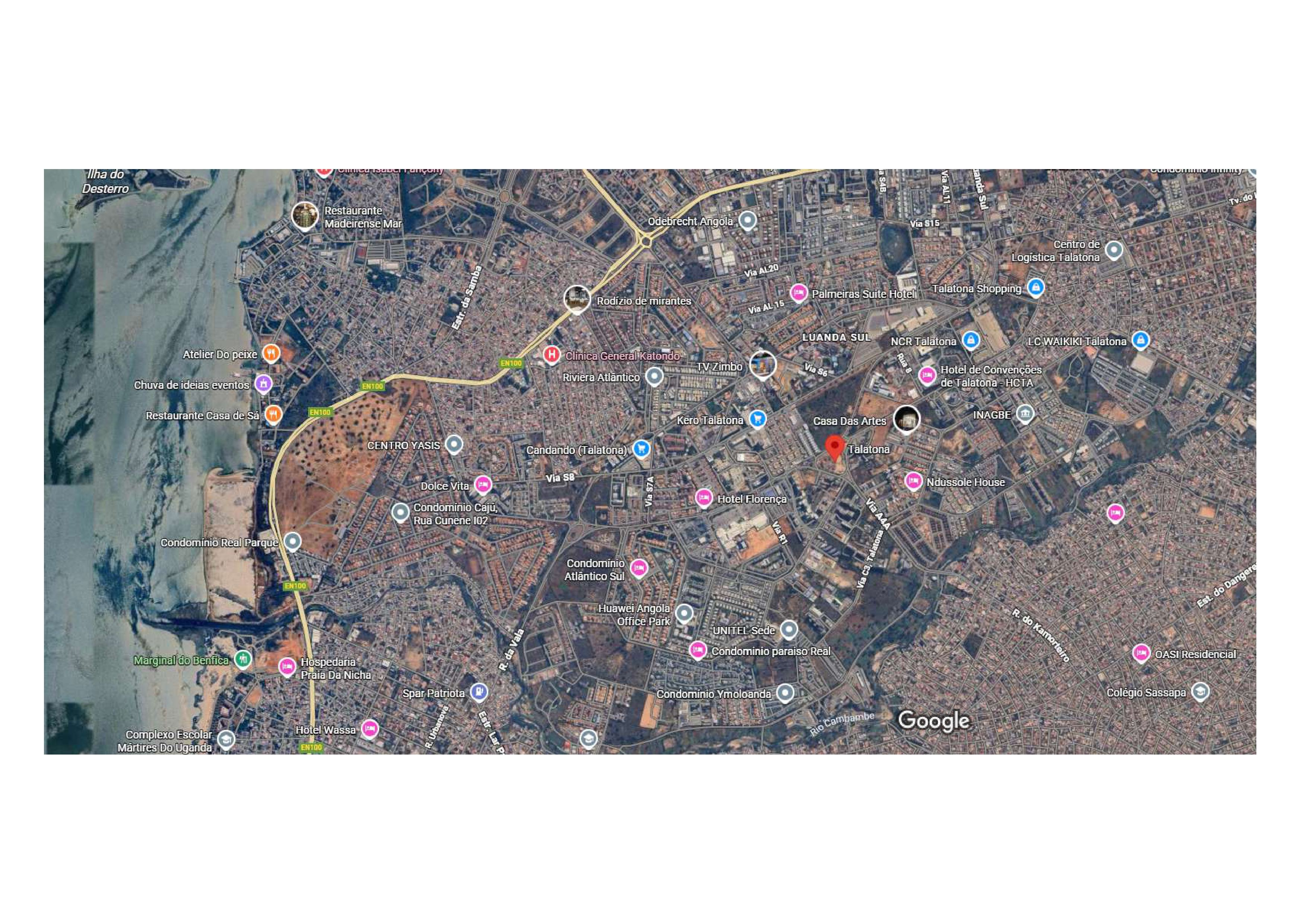 Mapa de Talatona